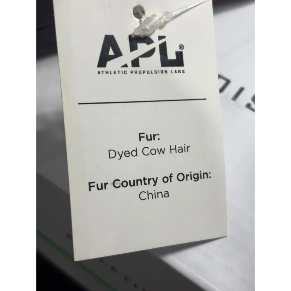 APL Iconic Slide‎ Women's Cow Hair Print Brown White Size 8 New